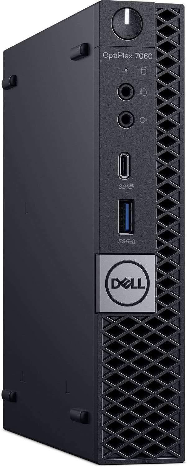 Dell Optiplex 7060 Micro Tower Business Desktop Computer (Intel Core i5-8500T 6 Core, 8GB, 256GB PCIe M.2 NVMe SSD, WiFi) Windows 10 Pro (Renewed)