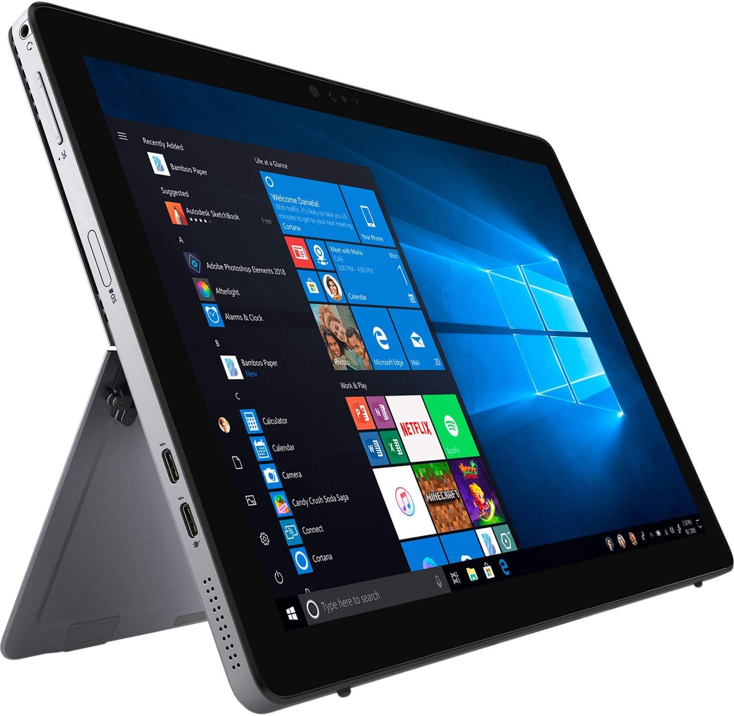 Dell 10th Gen Latitude 7210 Tablet 2-in-1 PC, Intel Core i5 10310U Processor, 8GB Ram, 256GB Solid State Drive, Dual Camera, WiFi & Bluetooth, USB 3.1 Gen 1, Type C Port, Win 10 Pro (Renewed)