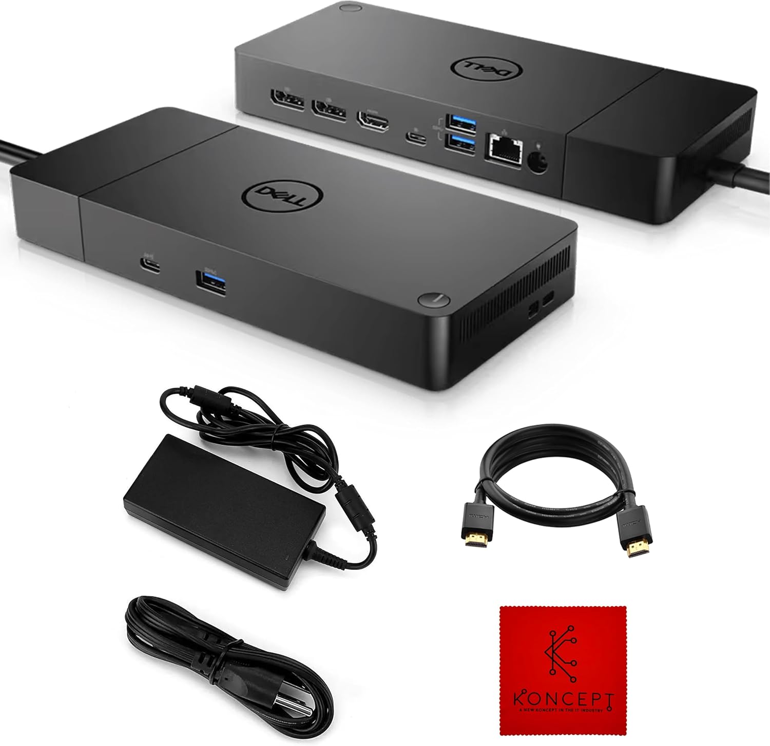 Dell WD19S Docking Station Dual Monitor Bundle – Dell Dock Station with 130W Power Charging & 90W Power delivery + USB Type-C + HDMI + Dual DisplayPort – Ultimate Dell Laptop Docking Station