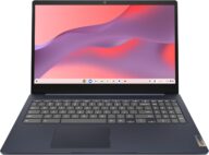 Lenovo IdeaPad 3i Chromebook, 15.6” FHD Display, Intel Celeron N4500, 8GB RAM, 64GB eMMC, 1920×1080 px, 720p Camera, Chrome OS, Abyss Blue