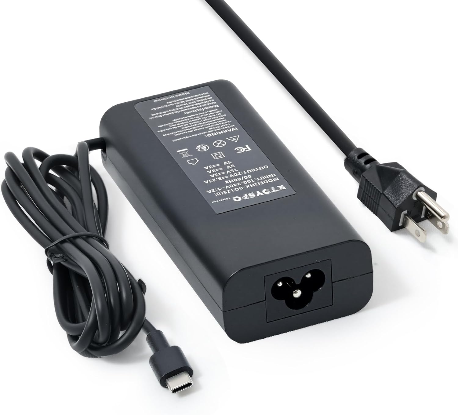 65W Dell USB-C Laptop Charger for Dell Latitude,Chromebook,XPS and Inspiron,Power Supply Cord,Fasting Charging,Portable and Durable