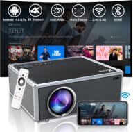 【Netflix Officially Licensed & 8K/4K Video Decode Support & Auto Focus】 Projector with 5G WiFi Bluetooth, 1000ANSI Native 1080p Movie Projector with Dolby, Built-in Youtube, Prime Video, Disney+ Apps