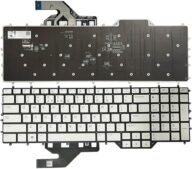 GinTai RGB Laptops Keyboard Backlit US Replacement for Dell Alienware M17 R2 M17 R3 0C5VV3 PK132VQ2F01 RGB (White)