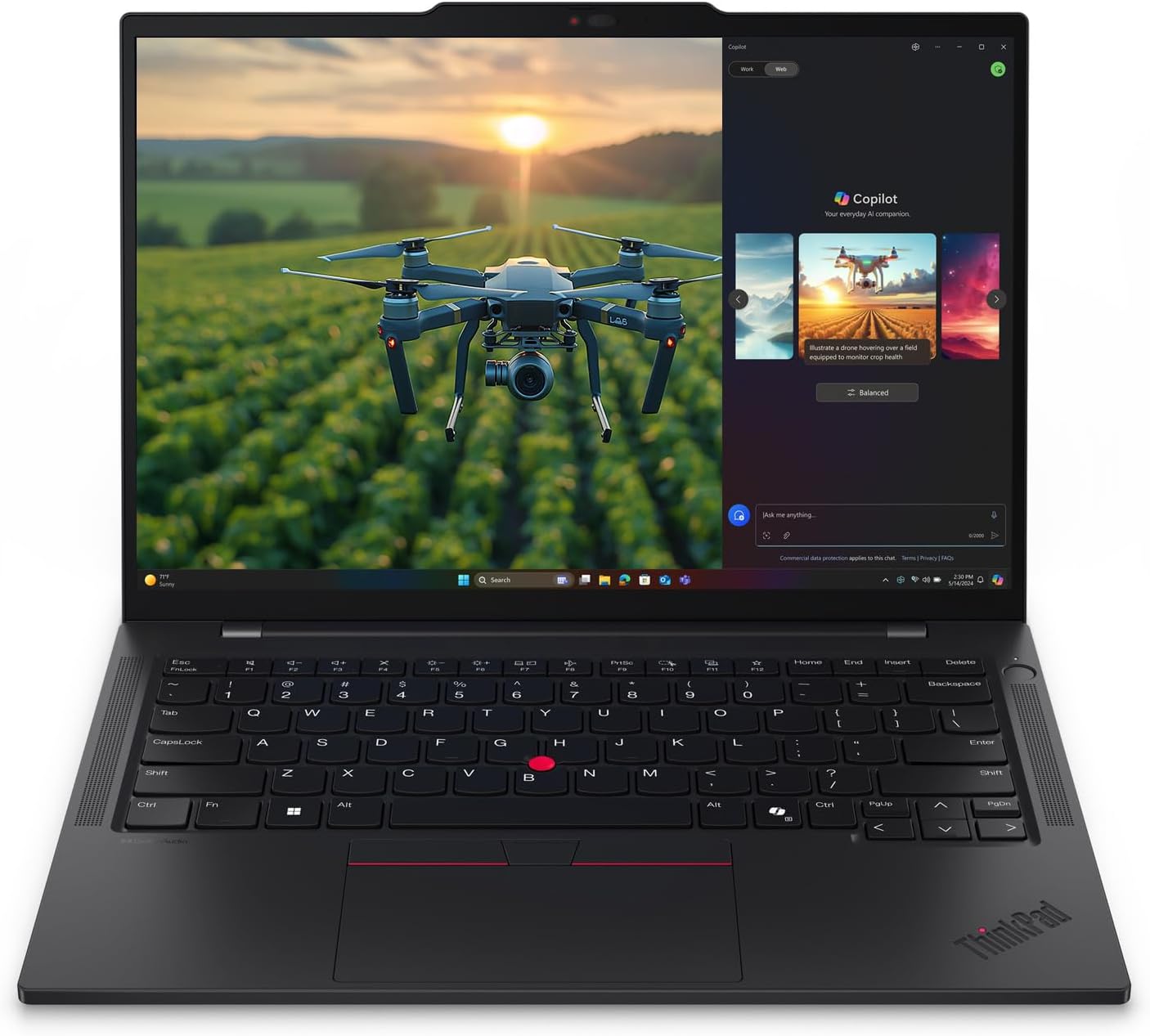 Lenovo ThinkPad T14s Gen 6-2024 – Premium Laptop – Wi-Fi 7-14″ WUXGA IPS Display – 32GB Memory – 1TB SSD Storage – Snapdragon® X Elite – Black