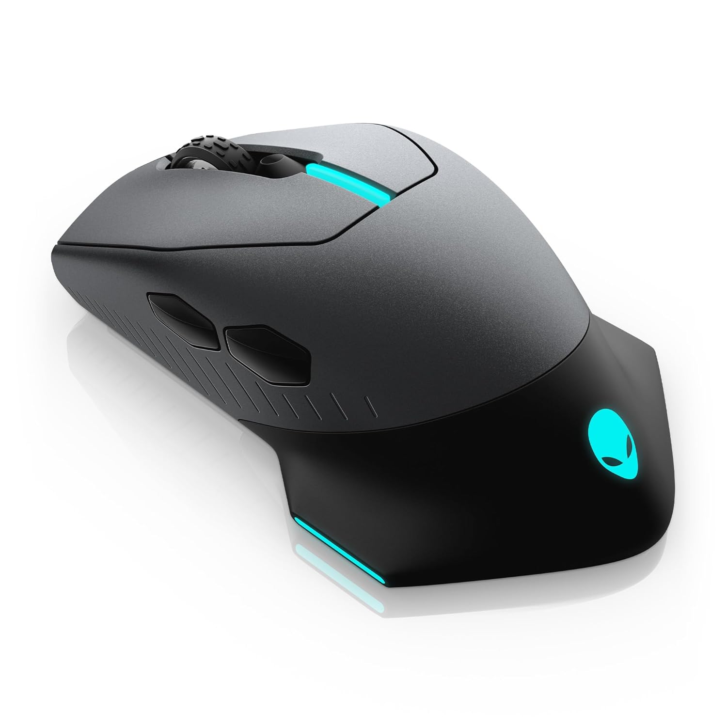 Alienware Wired/Wireless Gaming Mouse AW610M: 16000 DPI Optical Sensor – 350 Hour Rechargeable Battery, 7 Buttons, 3-ZONE 16.8m AlienFX RGB Lighting, Edge-Free Design, Ergonomic, Dark Side of the Moon