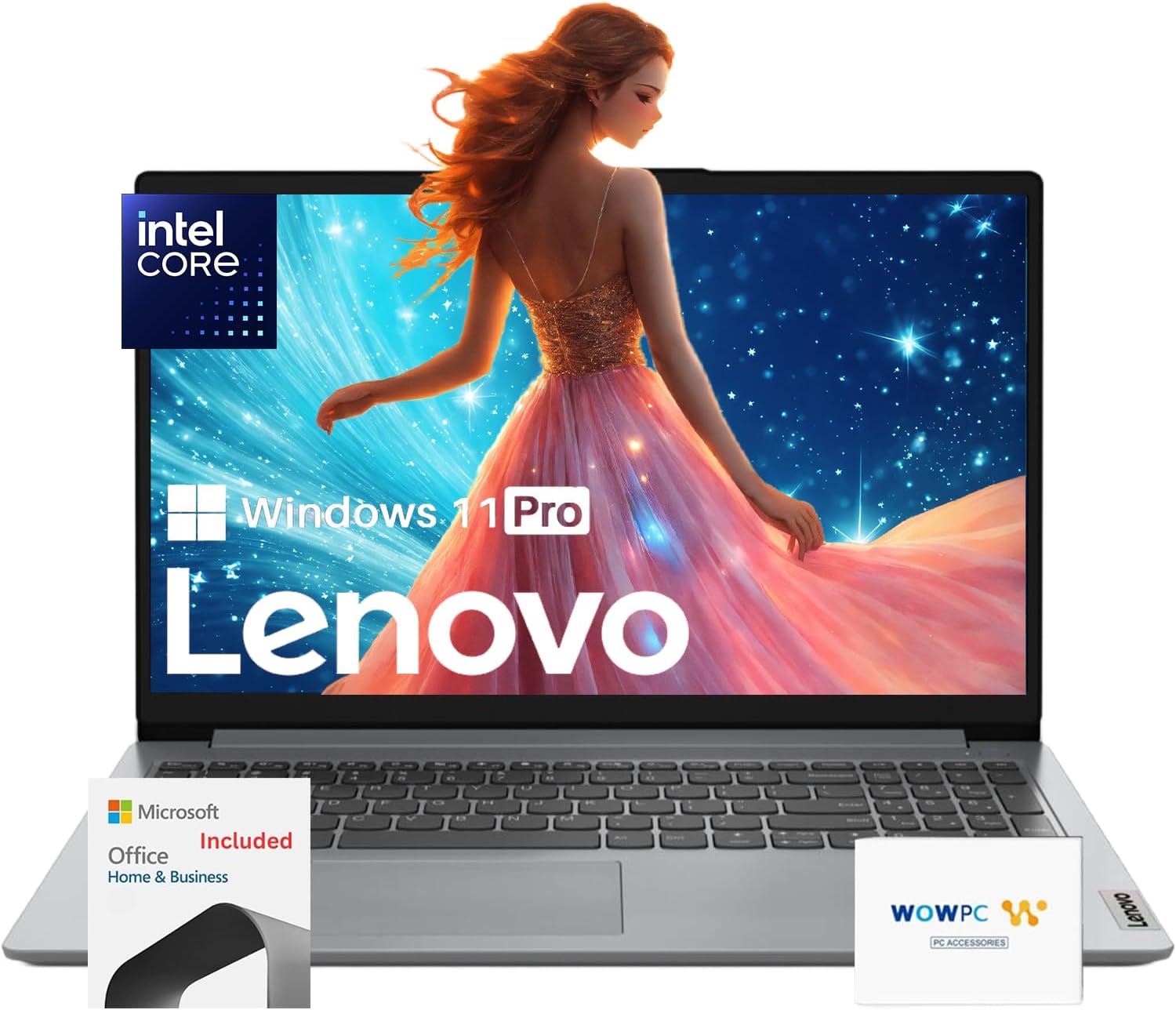 Lenovo Premium Series 15 Laptop | 36GB RAM | 1.1TB Storage (640GB SSD + 512GB External Storage) | 1 Year Office 365 w/ 1TB Cloud Storage | Intel Core | 15.6″ | Win 11 Pro | w/WOWPC Bundle