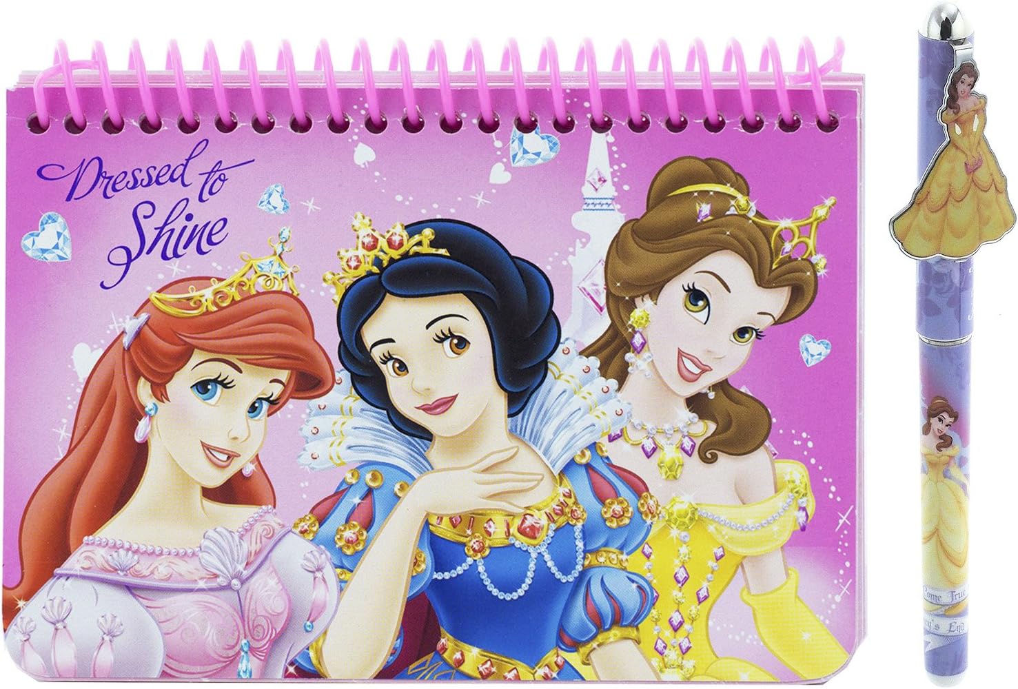 Disney Princess Autograph Book with Pen – Pink, 5.8″ x 4.0″, 1 Book – For Kids, Reading, Princess Theme