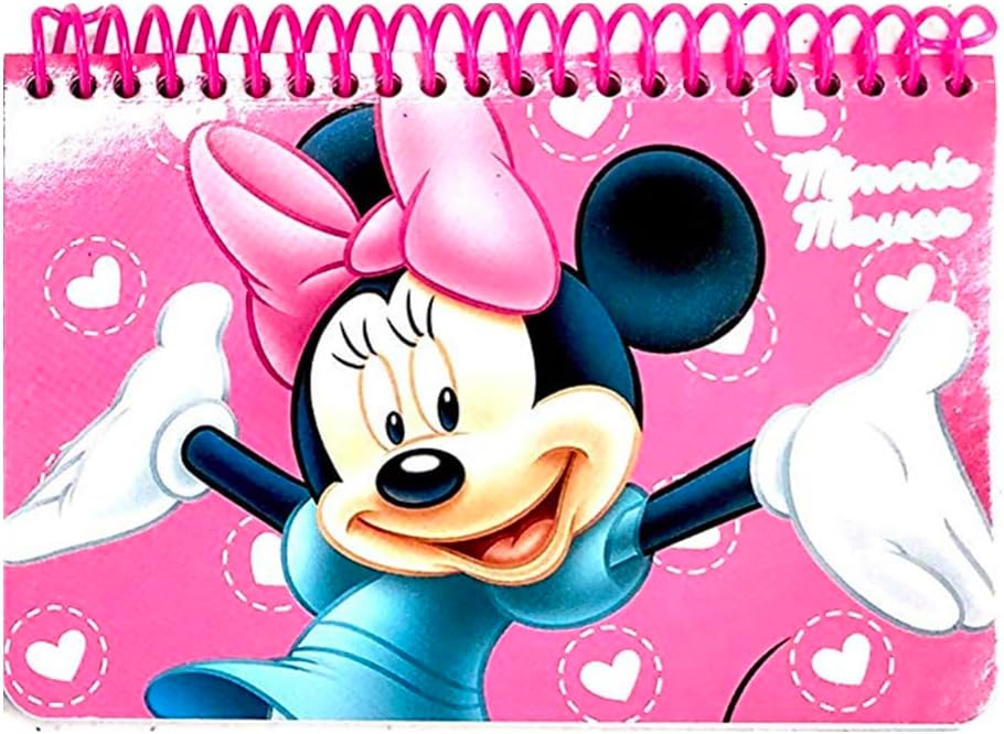 Minnie Mouse Disney Pink Spiral Autograph Book