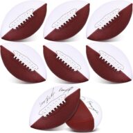 Syhood 9 Pcs Autograph Blank Footballs 12 Inches Sports Outdoor Signing Foot Ball American Footballs for Kids Adults Foot Ball Anniversary Birthday